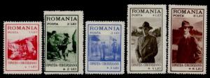 Romania B26-30 MNH Boy Scouts