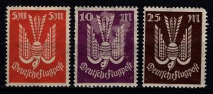 Germany 1923 Airmail, single color, Part Set [Unused]