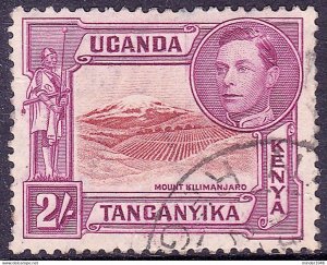 KENYA UGANDA & TANGANYIKA 1938 KGVI 2/- Lake-Brown & Brown-Purple SG146 FU