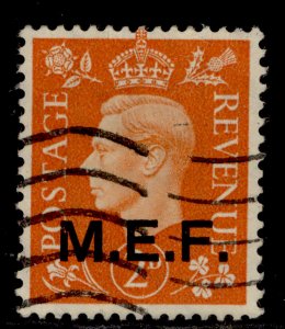 BRITISH OC OF ITALIAN COLONIES GVI SG M2, 2d orange, FINE USED.