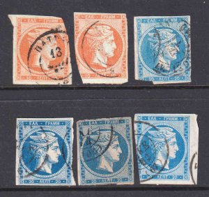 GREECE HERMES HEADS 19-20 + VARIETIES $191 MINIMUM SCV COLLECTION LOT