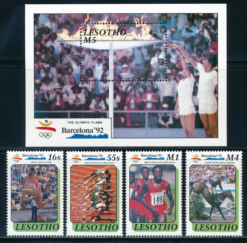 Lesotho - Barcelona Olympic Games MNH Sports Set (1992) 