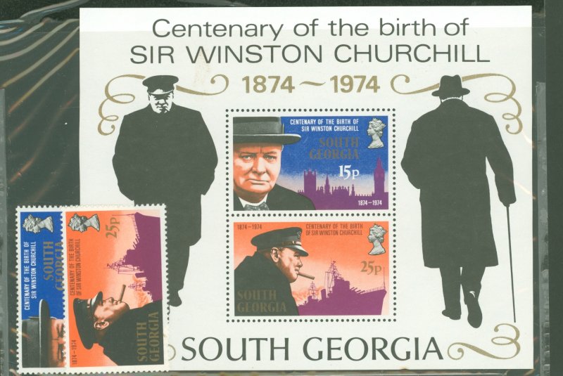 South Georgia #39-40a  Single (Complete Set)