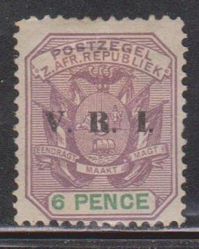 TRANSVAAL Scott # 208 MH - VRI Overprint