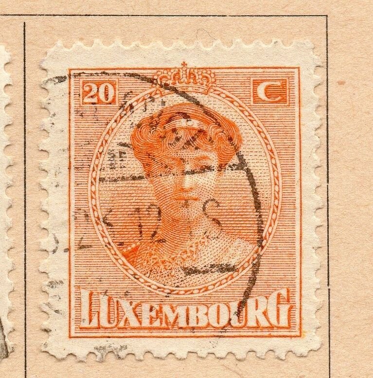 Luxembourg 1921 Early Issue Fine Used 20c. 215166