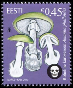 Estonia 2013. The Death Cap - Amanita phalloides (MNH OG) Stamp