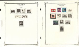 Cocos Islands Stamp Collection on 2 Scott Specialty Pages to 1969 (B)