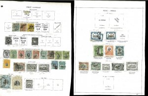 Peru 1866-1939 Used (a few Mint) Hinged on a Mess or Remaindered Psges