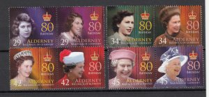 Alderney 2006  Queen's 80th Birthday superb Unmounted mint NHM