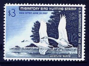 #RW33 SUPERB MNH OG-GEM 1966 DUCK STAMP