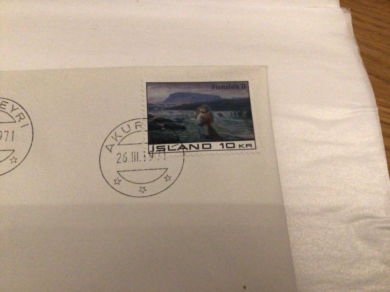 Iceland 1971 International Aid to Refugees first day cover Ref 60447