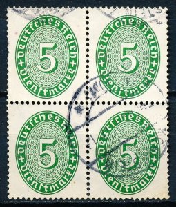 Germany #O65 Block of 4 Used