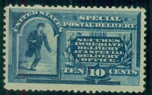 US #E1, 10¢ Special Delivery, og, hinged, VF, Scott $575.00