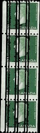 CANADA   #406 MNH COIL STRIP OF 4  PRE-CANCELLED (1)