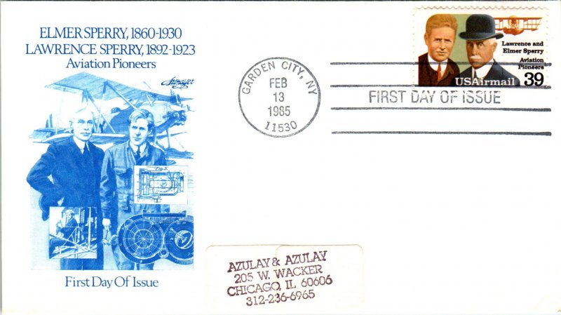 US C114 Sperrys Artmaster Label FDC