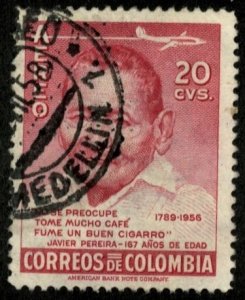 COLOMBIA #C288, USED AIRMAIL - 1956 - COLOMBIA112