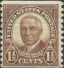 # 686 Mint Never Hinged Brown Warren G. Harding
