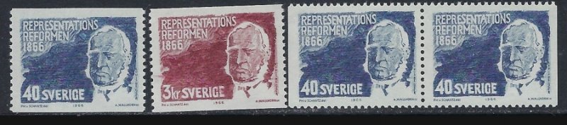 Sweden 701-03 MNH 1966 set (ak4457)