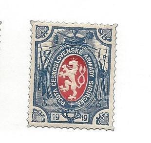 Czechoslovakia (Legion Post), 4, Lion Bohemia Single,**MNH**