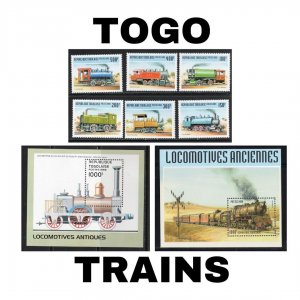 Thematic Stamps - Togo - Trains - Choose from dropdown menu
