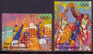 United Nations New York  #683-684  MNH  1996  sport and environment