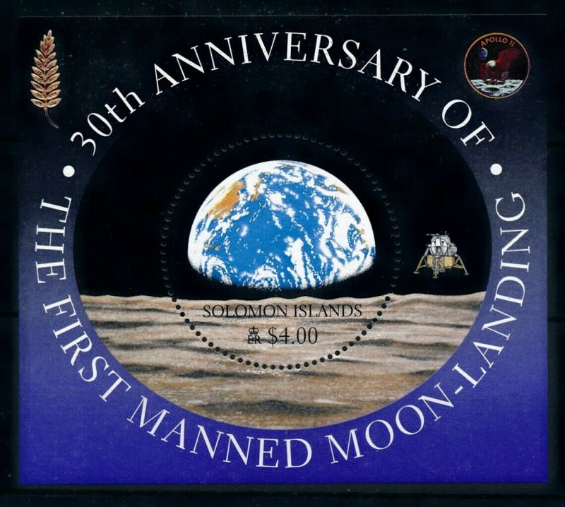 [102271] Solomon Islands 1999 Space travel Apollo 11 Souvenir Sheet MNH