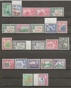 FIJI 1938/55 SG 249/66b MNH Cat £275