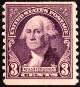 SC#721 3¢ Washington Coil Single (1932) MLH
