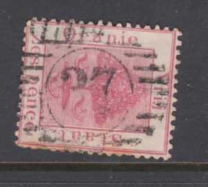 Orange Free State SG 6 used. 1868 6p rose carmine, fair Numeral 37 cancel, sound