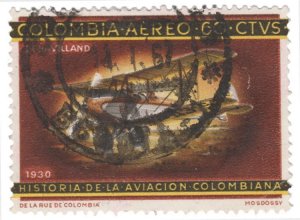 AIRMAIL STAMP FROM COLOMBIA 1965. SCOTT # C475. USED. # 1