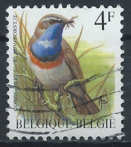 Belgium 1989 - 4f Blue Throat Bird - SG2848 used