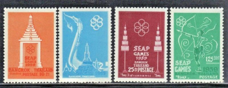 THAILAND  SCOTT# 333-36  **MNH** 1959  SEAP GAMES SEE SCAN