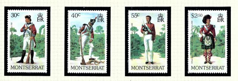 Montserrat 401-04 MNH 1979 Military Uniforms
