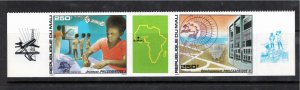 Mali 1985 MNH Sc 527-8 IMPERFORATE pair with label