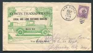 1932 Cowin Transfer Co. - Van Buren, Missouri to Jefferson City - Truck