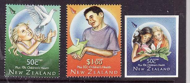 New Zealand-Sc#B185-6,B188-unused NH semi-postal set-Self-Adhesive-Birds-