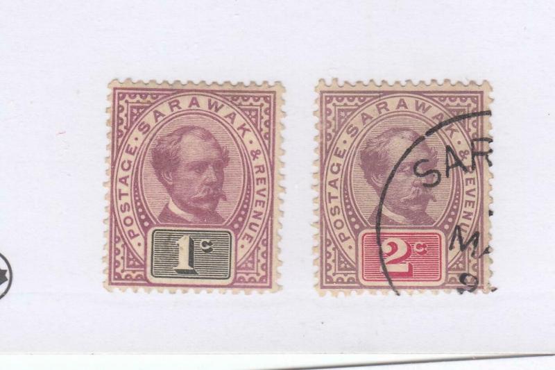 SARAWAK # 8-9 MINT AND USED