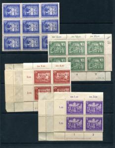 Germany: East (DDR) B22-25 MNH (50 sets mainly in folded sheets)