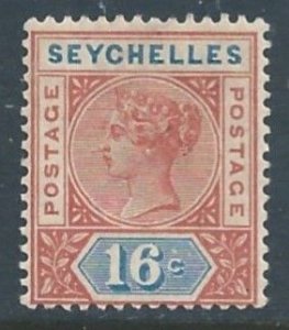 Seychelles #12 MH 16c Queen Victoria - Die I