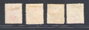 1893 Tonga - Stanley Gibbons n. 15/18 - MH*