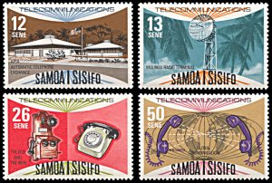 Samoa 454-457, MNH, Telecommunications