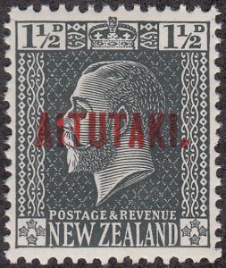 Aitutaki #21 King George V MNH