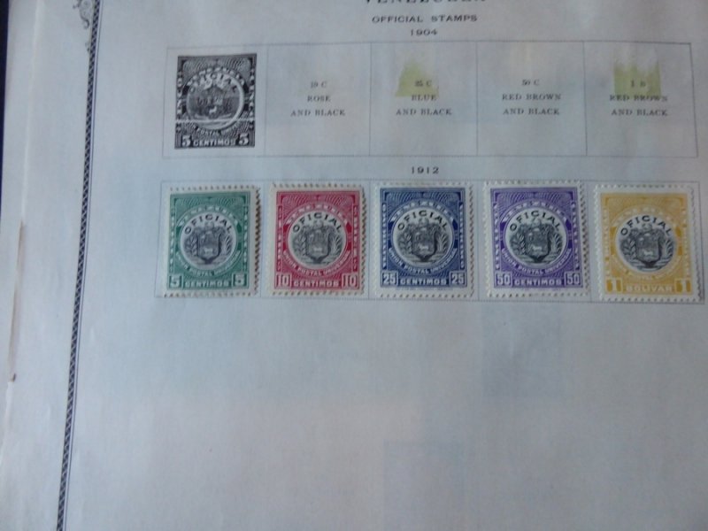 Venezuela To 1932 Mint Stamp Collection