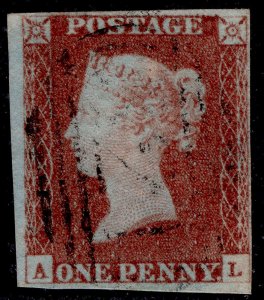 GB QV SG8, 1d red-brown PLATE 66, USED. Cat £35. AL