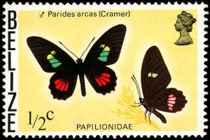 BELIZE Sc 345 VF/MNH -1974 ½c  Butterflies of Belize