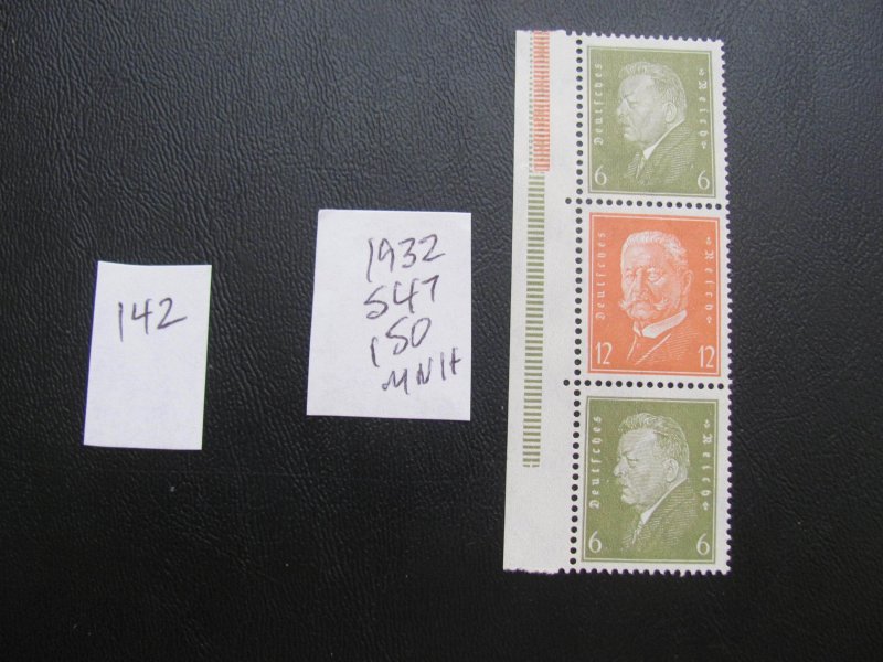 GERMANY 1932 MNH  MI.  S47 BOOKLET  XF 150 EUROS (142)