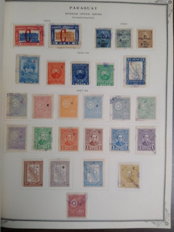 collection on pages Paraguay back of book (no airmail) NY: CV $165
