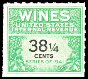 WINE STAMPS RE189 mint  CV $150.00 (ID # 100099)