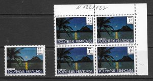 Fr. Polynesia 438, 438a, 438b  MNH x 1-11 ea.,. vf see desc. 2020 CV$126.00