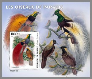 DJIBOUTI 2023 MNH Birds of Paradise S/S #315b